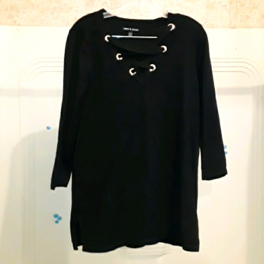 Cable & Gauge XL Womens Black Top